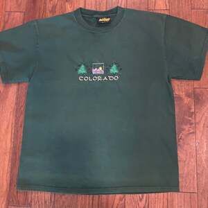 Vintage Colorado Core Graphic Tee Renegade Trees USA Made